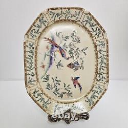 Mottahedeh Ch'ing Garden Octagonal Platter 13.75? L x 10.9W