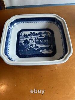 Mottahedeh Square Covered Vegetable Bowl & Cover Vista Alegre, Blue Canton