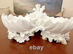 Mottahedeh Williamsburg Restoration 3 Compartment Sweetmeat Dishes ECU