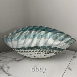 Murano Glass Large Sea Shell Bowl Made In Italy Estate Find Beautiful Piece