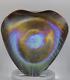 Murano glass Iridescent Shell Lily Pad Center Bowl Made in Italy