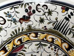 NAZARI Portugal Williams Sonoma Adelaide Round Serving Bowl 14 Hand Painted