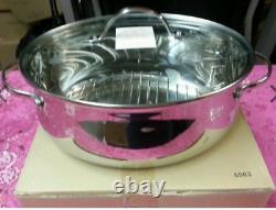 NEW Princess House Stainless Steel Oval Roaster 6563