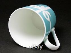 NEW TIFFANY CO BONE Tiffany-15 Blue Coffee 2 Pair Mug Cup Set With Gift Box