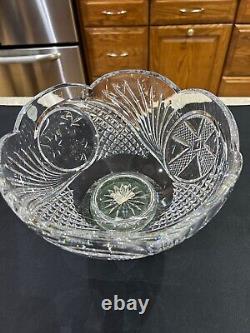 NEW Waterford Crystal Connemara Marble The Heritage Of Ireland Bowl 10in