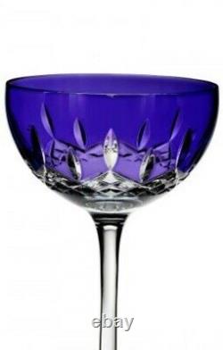 NEW Waterford Crystal (Set 2) Lismore Pops PURPLE Cocktail Glasses NEW IN BOX