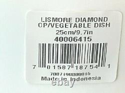 NEW Waterford LISMORE DIAMOND GOLD Open OVAL Vegetable Bowl / DISH NEW IN BOX