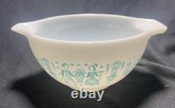 NEW in BOX 1957 Pyrex Butterprint Turquoise 7 Cinderella 441 Mixing Bowl