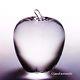 NEW in BOX PERFECT STEUBEN glass APPLE ornament paperweight crystal heart NYC