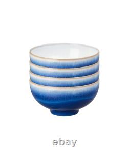 NWT Denby Blue Haze Rice Bowl Set of 4 Blue