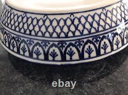 New Polish Pottery XL Serving Bowl with Handles Classic Boleslawiec (50% to Char)