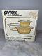 Nib Vintage Pyrex Butterfly Gold 470-4 Bake Serve & Store 3-piece Set