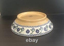 Nicholas Mosse Ireland Pottery Pansy 10.5 Footed Serving Bowl Pansies Fine