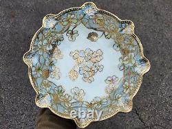 Nippon Porcelain Bowl GOLD GILT Floral Pattern Antique GORGEOUS 10-1/4
