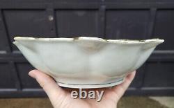 Nippon Porcelain Bowl GOLD GILT Floral Pattern Antique GORGEOUS 10-1/4