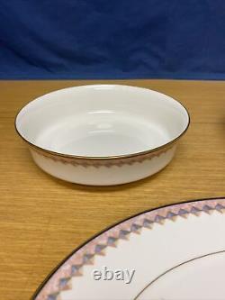 Noritake MOMENTUM #7734 withGold Trim 2 Round Serving Bowls & Oval Platter