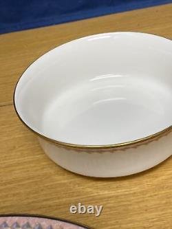 Noritake MOMENTUM #7734 withGold Trim 2 Round Serving Bowls & Oval Platter