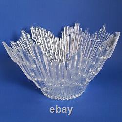 Northern Lights Revontulet Ice Glass Bowl 13 Humppila Tauno Wirkkala Finland