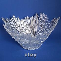 Northern Lights Revontulet Ice Glass Bowl 13 Humppila Tauno Wirkkala Finland