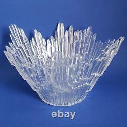Northern Lights Revontulet Ice Glass Bowl 13 Humppila Tauno Wirkkala Finland