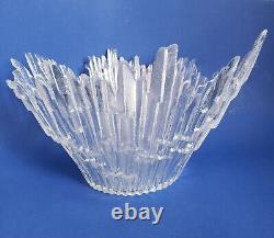 Northern Lights Revontulet Ice Glass Bowl 13 Humppila Tauno Wirkkala Finland