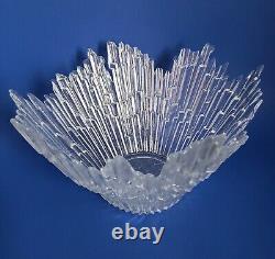 Northern Lights Revontulet Ice Glass Bowl 13 Humppila Tauno Wirkkala Finland