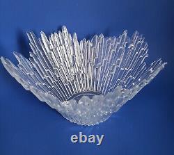 Northern Lights Revontulet Ice Glass Bowl 13 Humppila Tauno Wirkkala Finland