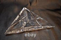 ORREFORS Crystal Triangle Crossings Bowl by M Rytkonen NIB