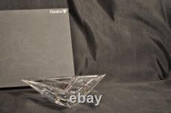 ORREFORS Crystal Triangle Crossings Bowl by M Rytkonen NIB