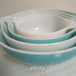 Old PYREX Amish Butterprint Cinderella Nesting Bowls Set of 4 size LL, L, M, S