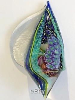 Outstanding James Nowak Studio Art Glass Conch Shell Signed & Numbered