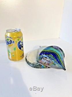 Outstanding James Nowak Studio Art Glass Conch Shell Signed & Numbered