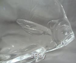 PAIR (2) 1930s Steuben Crystal Large Tropical Angel Fish Sculptures Carder Waugh