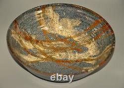 PAUL SOLDNER Original Vintage Stoneware Ceramic Raku Pottery Centerpiece Bowl