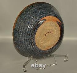 PAUL SOLDNER Original Vintage Stoneware Ceramic Raku Pottery Centerpiece Bowl