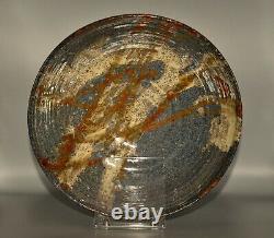 PAUL SOLDNER Original Vintage Stoneware Ceramic Raku Pottery Centerpiece Bowl