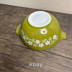 PYREX Cinderella Mixing Bowl Set of 4 Spring Blossom Green Crazy Daisy 4066