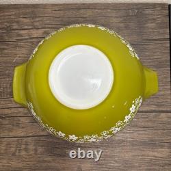 PYREX Cinderella Mixing Bowl Set of 4 Spring Blossom Green Crazy Daisy 4066