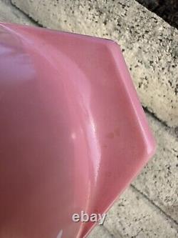 PYREX PINK STEMS Gorgeous RARE Dish HTF Vintage 043 Oval 1-1/2 Qt. Casserole