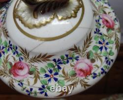 Pair Of Antique Derby Great Britain Porcelain Sauce Tureens REPAIRED