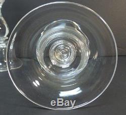 Pair Vintage Steuben Crystal 8.75 Baluster Teardrop Candlesticks, # 7792