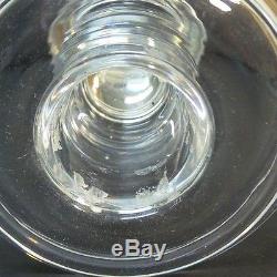 Pair Vintage Steuben Crystal 8.75 Baluster Teardrop Candlesticks, # 7792