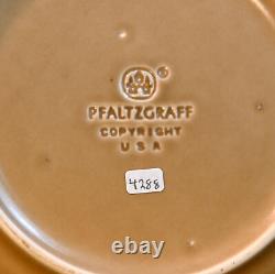 Pfaltzgraff Set of 4 Pasta Bowls 10 Folk Art Blue Tan Copyright USA No Crazing