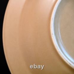 Pfaltzgraff Set of 4 Pasta Bowls 10 Folk Art Blue Tan Copyright USA No Crazing