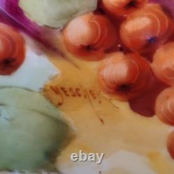 Pickard Punch Centerpiece Bowl All Over Gold Fruit Signed Yeschek 1903-1905 #7