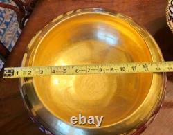 Pickard Punch Centerpiece Bowl All Over Gold Fruit Signed Yeschek 1903-1905 #7