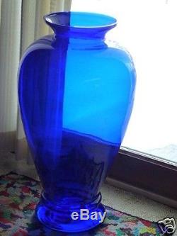 Pilgrim Glass Masterworks 29 Empire Vase Cobalt Blue
