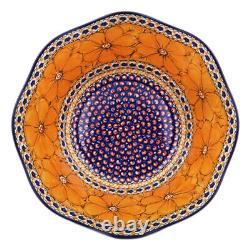 Polish Pottery Bowl 10 Ceramika Artystyczna Marigold Dreams UNIKAT