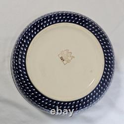 Polish Pottery Extra Large Mixing / Salad Serving Bowl 10.5 x 5.5 inch Floral