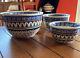 Polish Pottery MIXING/Serving BOWL SET Pine Trees Stars Boleslawiec 3 SHIPS FREE